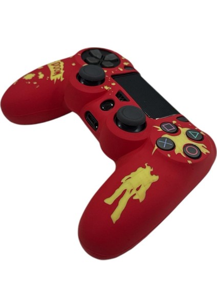 Ps4 Dualshock Joystick Koruyucu Doom Desenli Silikon Kılıf