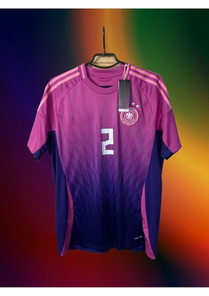 Euro 2024 Almanya Antonio Rüdiger 2 Deplasman Pembe Çocuk Forması Forma Şort Çorap