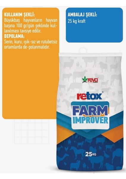 Retox Farm Improver 25 kg -Hayvan Yem Premiksi