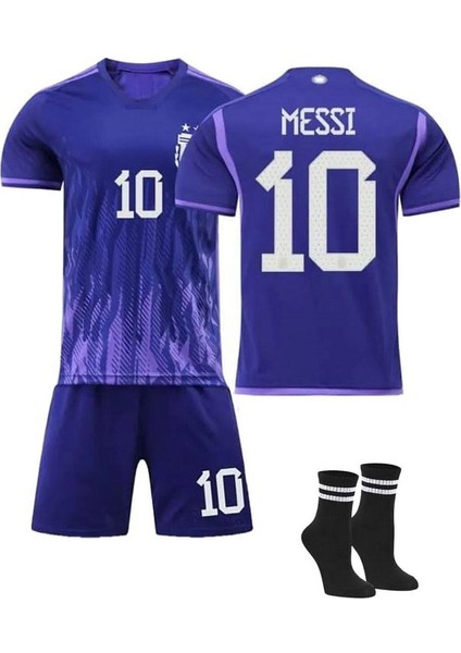Lionel Messi Arjantin 2024 Dünya Kupası Final Özel Çocuk Forması fiyatları
