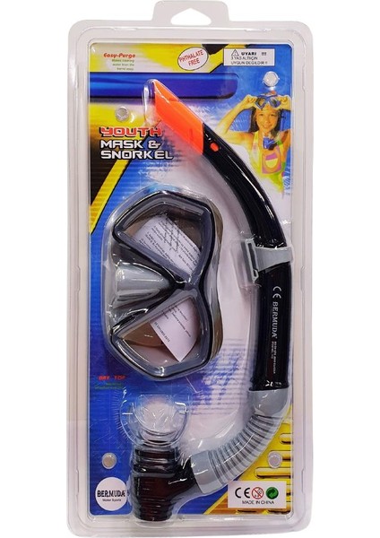Daphne Snorkel Maske Set - 2189A/113CSB (Lisinya) fiyatları