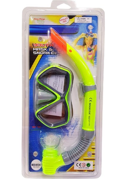 Daphne Snorkel Maske Set - 2189A/113CSB (Lisinya) fırsatları