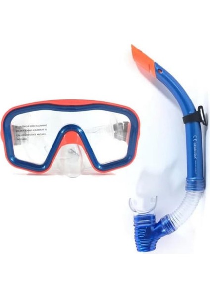 Maske Şnorkel Safari Dalış Seti Tepered Cam - 2186A/113CSB (Lisinya) fiyatları