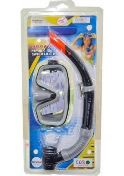 Maske Şnorkel Safari Dalış Seti Tepered Cam - 2186A/113CSB (Lisinya) fırsatları