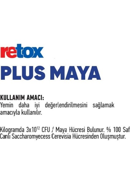 Plus Canlılık Oranı Yüksek Saf Maya Vakumlu 10 kg