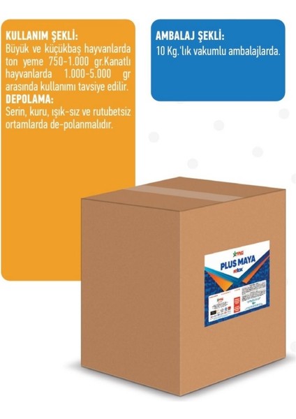 Plus Canlılık Oranı Yüksek Saf Maya Vakumlu 10 kg