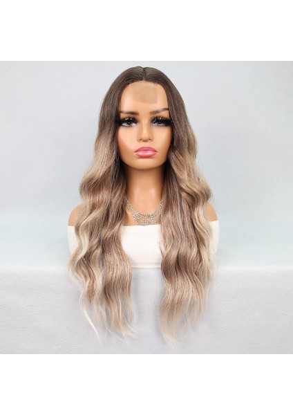 Kumral Platin Ombre Balköpüğü Röfleli Tül Peruk fiyatları