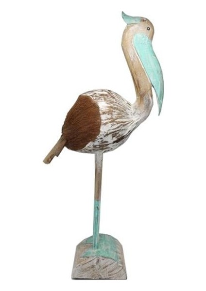 Ahşap Pelikan Figürü Model 1