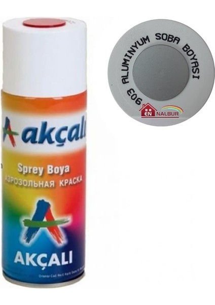 Akçalı Sprey Boya 400 ml 903 Alüminyum Soba Boyası
