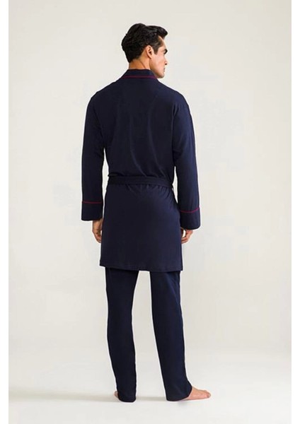 D's Damat 03000 5'li Robdöşambr Erkek Damat Pijama Seti