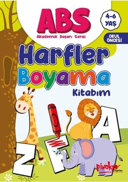 Abs 4-6 Yaş Harfler Boyama Kitabım
