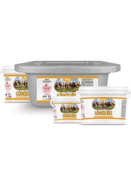 Revitamin Lickmix Iz Mineral Artırıcı Hayvan Premiks Yalama Jeli 4 - 10 - 18 - 25 kg