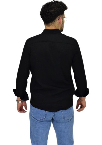 Erkek Spor Silim Fit Uzun Kol Gömlek G5033 BGL-ST04492 fırsatları