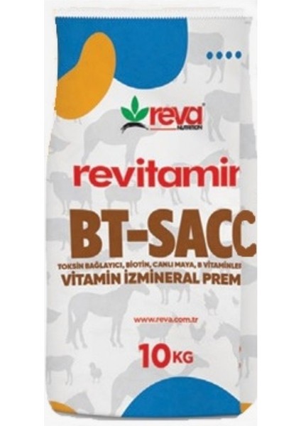 Revitamin Bt-Sacc Canlı Maya Almlı Hayvan Yem Katkısı 10 Kg - 25 Kg fırsatları