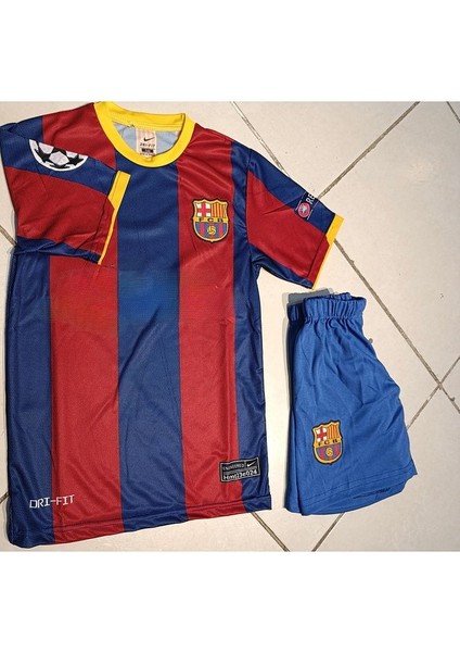 Barcelona Neymar 11 Kırmızı Mavi Çocuk Forma 2 Li Set . Forma+Şort
