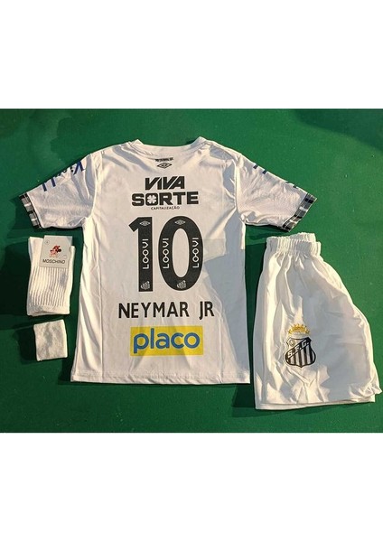 Santos Neymar Jr 4 Lü Çocuk Futbol Forması
