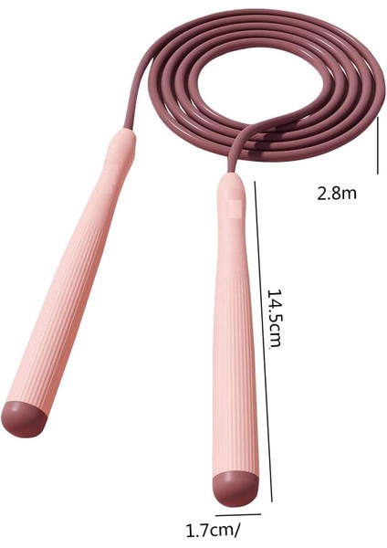 2.8 Metre Pembe Hızlı Atlama Ipi (Ayarlanabilir Hafif Tasarım Ve Kaymaz Sap)