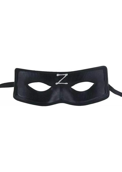 Zorro Maskesi Arkadan Lastikli Z Baskılı