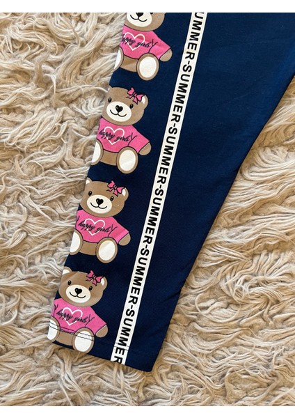 Ayıcıklı Sweatshirt ve Tayt 2li Takım