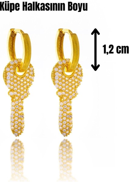 Key To My Life Gümüş Küpe