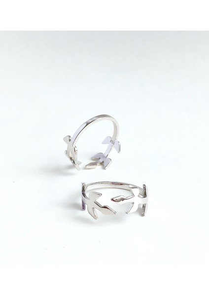 18 Ayar Altın Kaplama Yaprak Tasarım Ikili Serçe Kadın Gümüş Yüzük Doğum Günü Hediye fırsatları