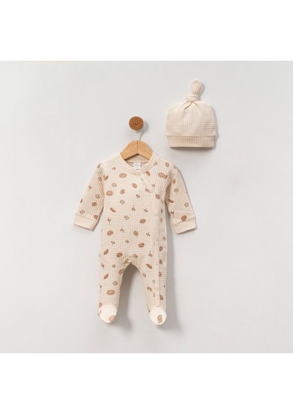 Waffle Kumaş Yaprak Desenli Tulum fiyatları