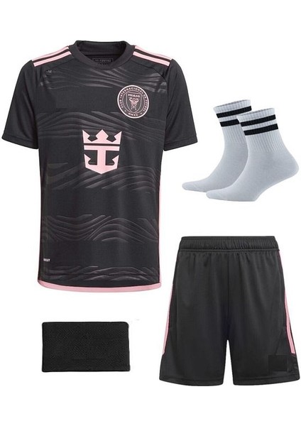 Inter Miami Messi Çocuk Futbol Forma 4'lü Set Forma+Şort+Çorap+Bileklik