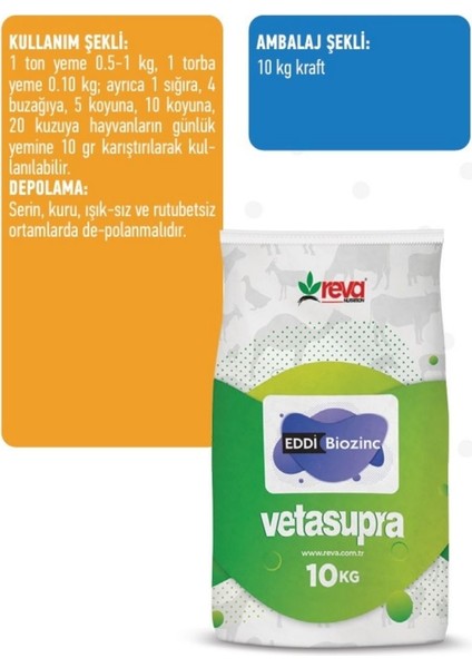 Vetasupra Eddi Biozinc Iyot Takviyeli Tırnak Bakım Yem Katkı 500 Gr - 10 Kg. modelleri
