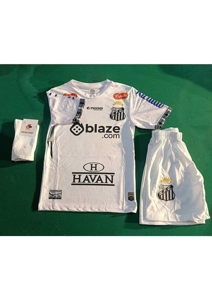 Santos Neymar Jr 10 Yeni Sezon Çocuk Forma 3 Lü Set. Forma+Şort+Çorap