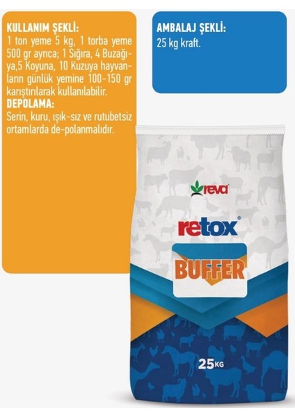 Retox Buffer Toz Premiks Tamponlayıcı Premiks 25KG Kraft