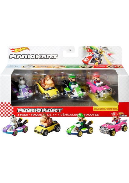 Menashop Metrashop Wheels Dörtlü Mariokart, Oyuncak Çeşitler