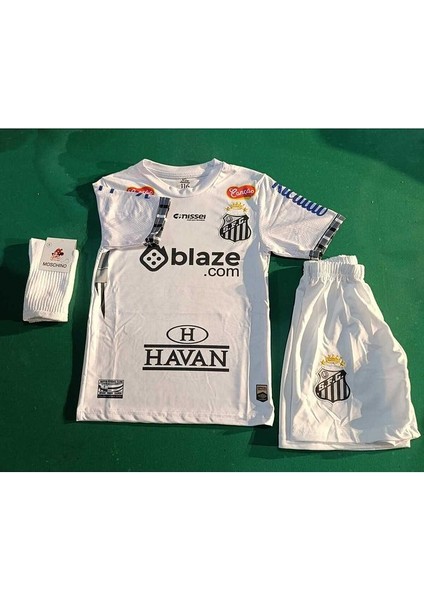 Santos Neymar Jr 10 Yeni Sezon Çocuk Forma 3 Lü Set. Forma+Şort+Çorap