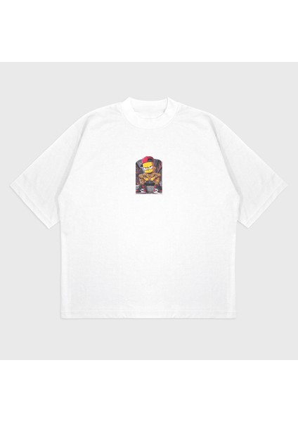 Oversize 'simpaon' Baskılı T-Shırt fiyatları