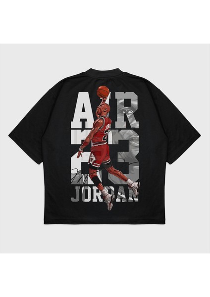 Oversize 'michael Jordan Aır' Baskılı T-Shırt