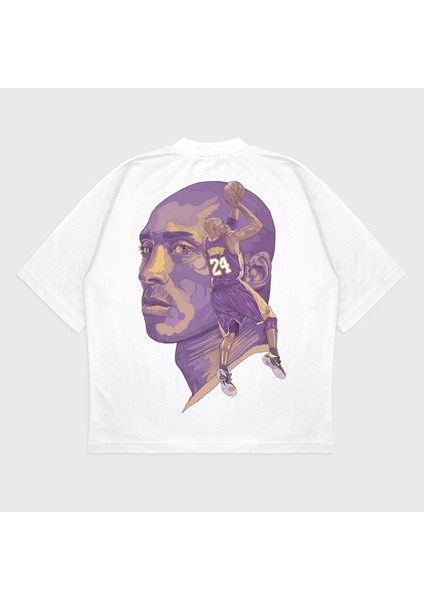 Oversize 'kobe 24' Baskılı T-Shırt modelleri