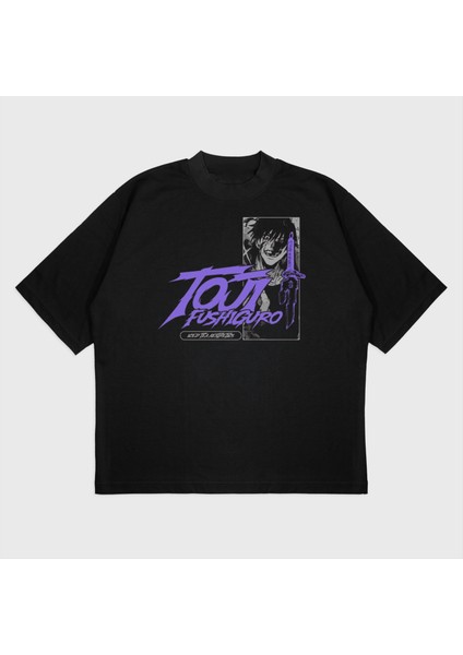 Oversize 'toji Fushiguro' Baskılı T-Shırt