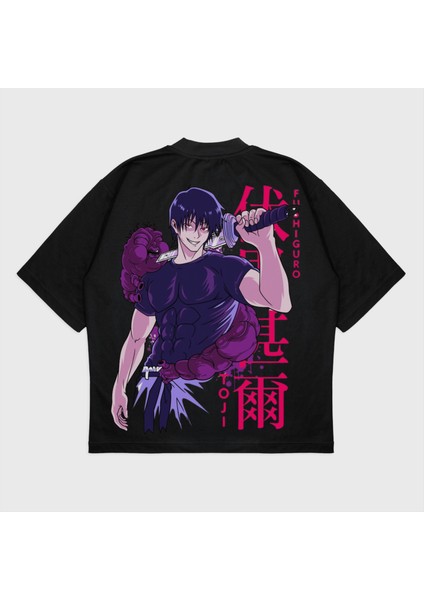 Oversize 'toji Fushiguro' Baskılı T-Shırt fiyatları
