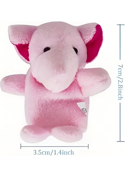 10 Adet Mini Peluş Hayvan El Kuklası Seti