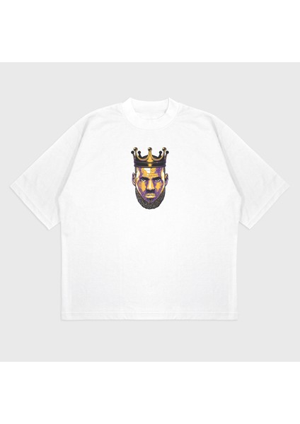 Oversize 'lebron James' Baskılı T-Shırt