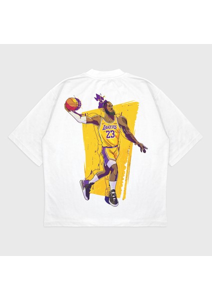 Oversize 'lebron James' Baskılı T-Shırt fiyatları
