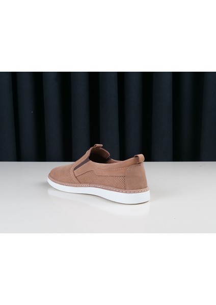 Erkek Hakiki Deri Kahverengi Nubuk Ayakkabı modelleri