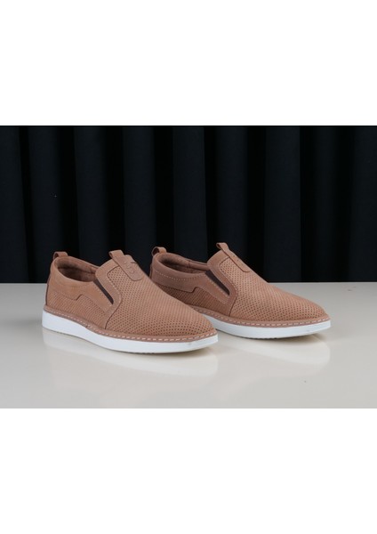 Erkek Hakiki Deri Kahverengi Nubuk Ayakkabı fırsatları