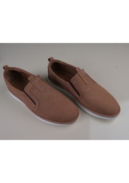 Erkek Hakiki Deri Kahverengi Nubuk Ayakkabı indirimleri