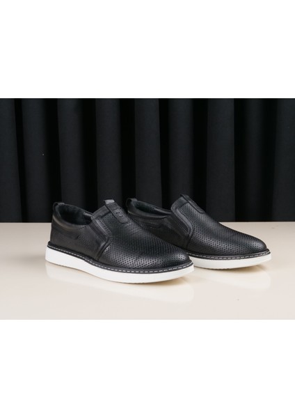 Erkek Hakiki Deri Siyah Nubuk Ayakkabı fırsatları
