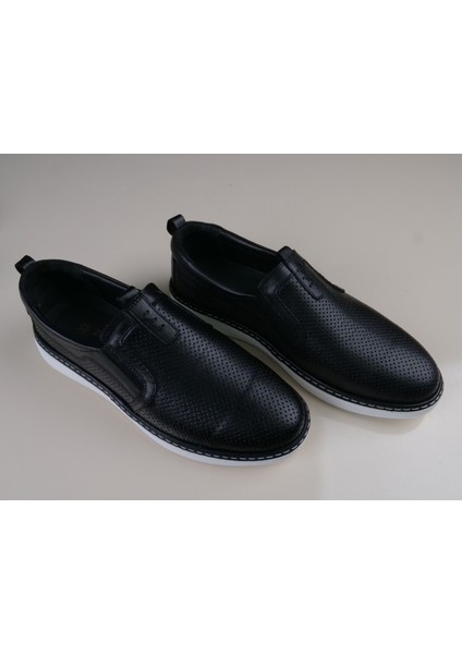 Erkek Hakiki Deri Siyah Nubuk Ayakkabı indirimleri