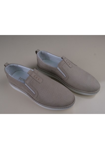 Erkek Hakiki Deri Bej Nubuk Ayakkabı indirimleri