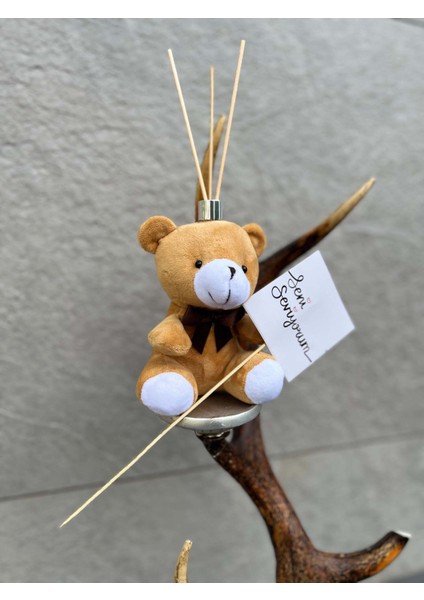 Oda Kokusu Vanilya Aromalı Kahve Peluş Ayıcık Içerisinde, Özür Dilerim Kartlı 15 ml Kalıcı Koku Ferahlık modelleri
