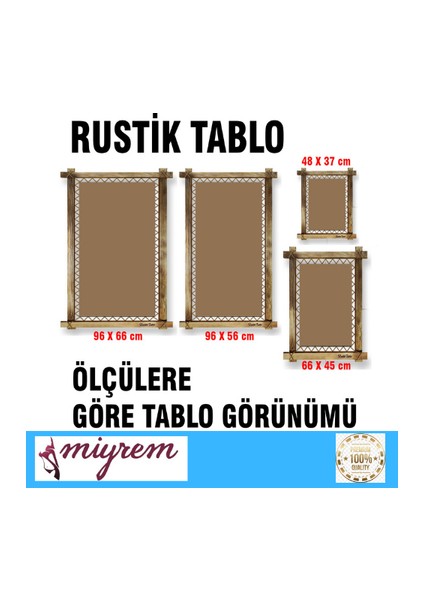 Rustik,ledli Kanvas Tablo Soyut Göz B