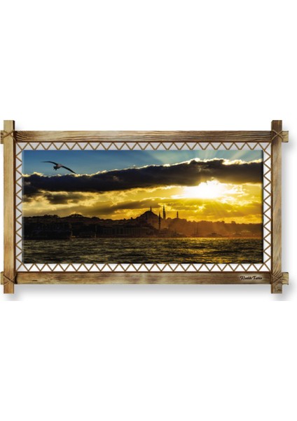 Rustik,ledli Kanvas Tablo Istanbul Gün Batımı B fiyatları