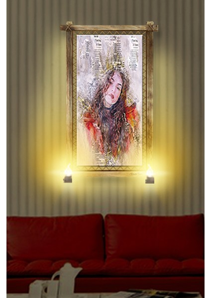 Rustik,ledli Kanvas Tablo Soyut B fiyatları